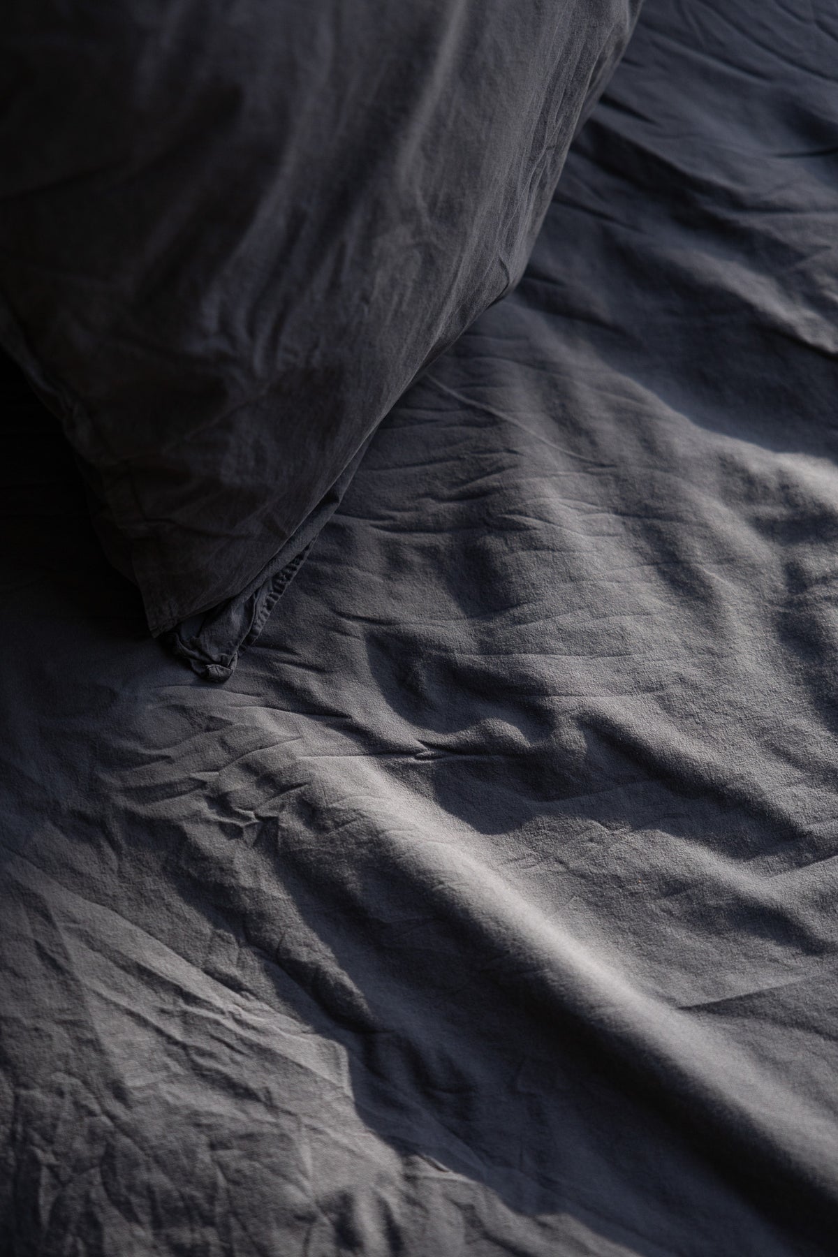 Kopfkissenbezug Crinkle 40x80 cm | Midnight von Smaland