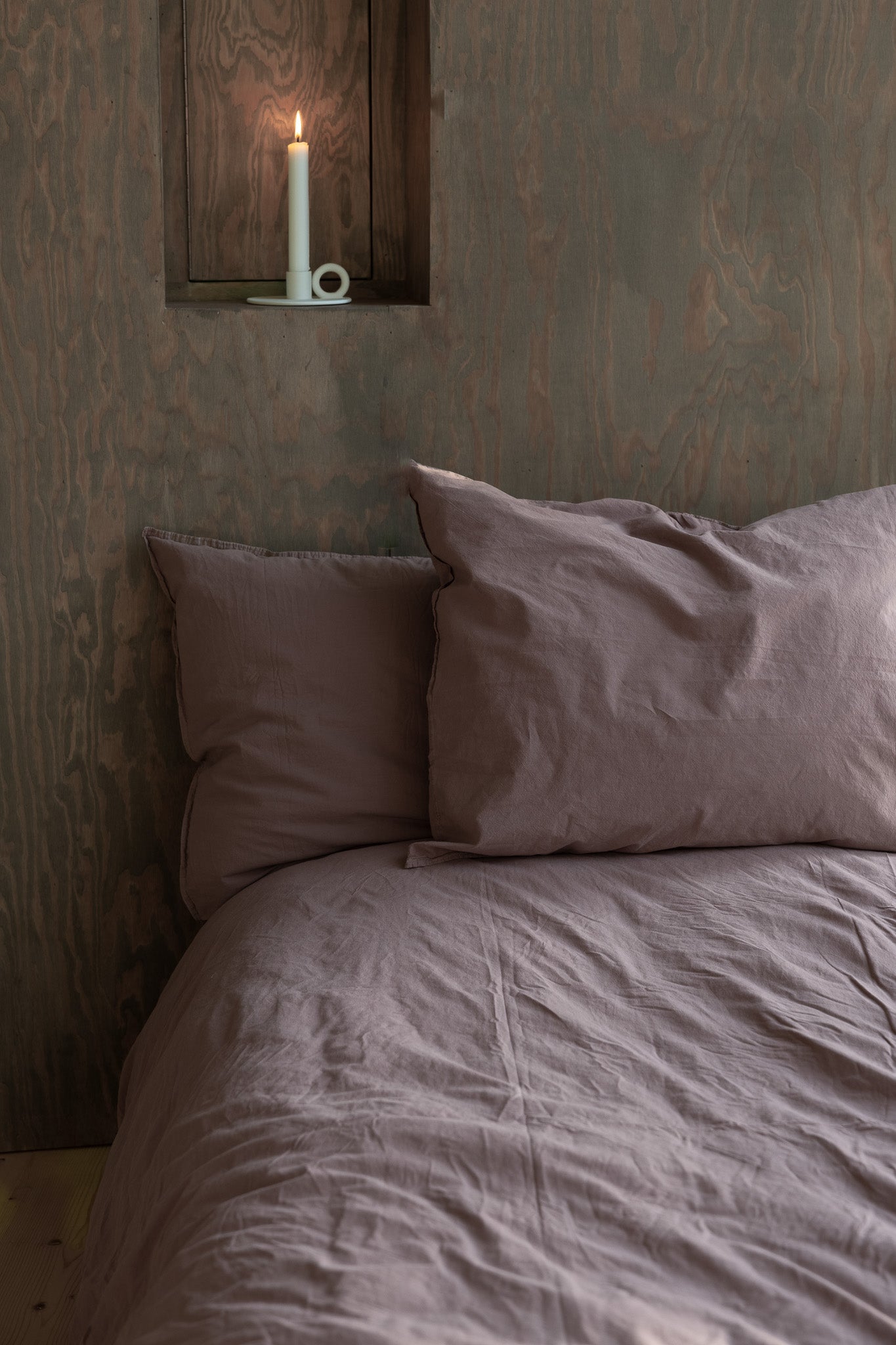Kopfkissenbezug Crinkle 50x60 cm | Rose Taupe von Smaland