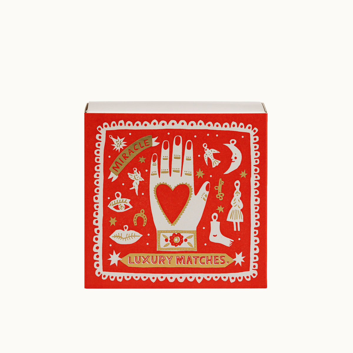 Lange Streichhölzer Red Miracle | Square Matchbox von Archivist Gallery