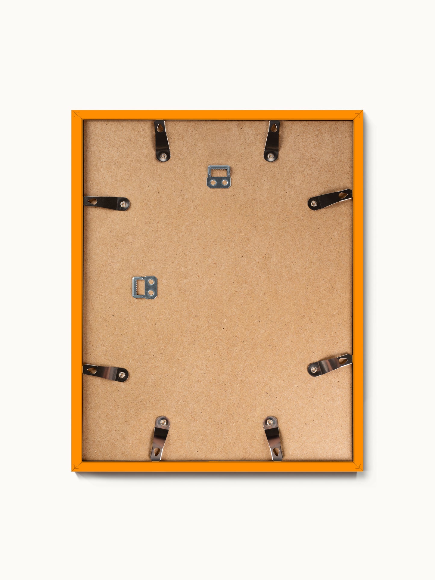 Bilderrahmen Orange mit Echtglas