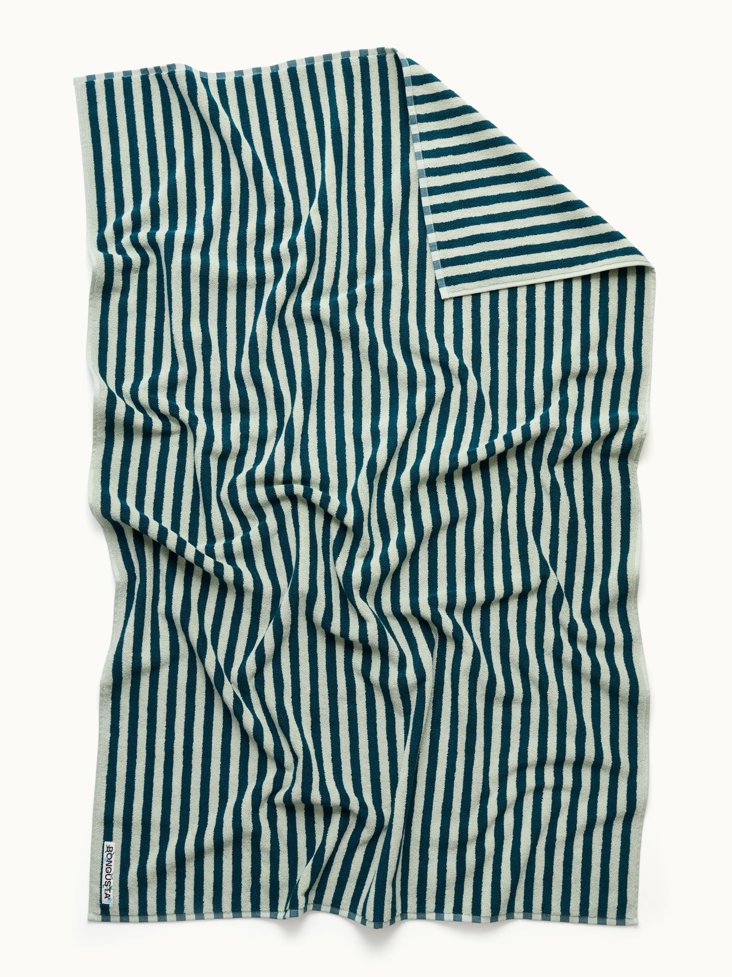 Naram Handtuch | Sea Foam & Deep Teal von Bongusta