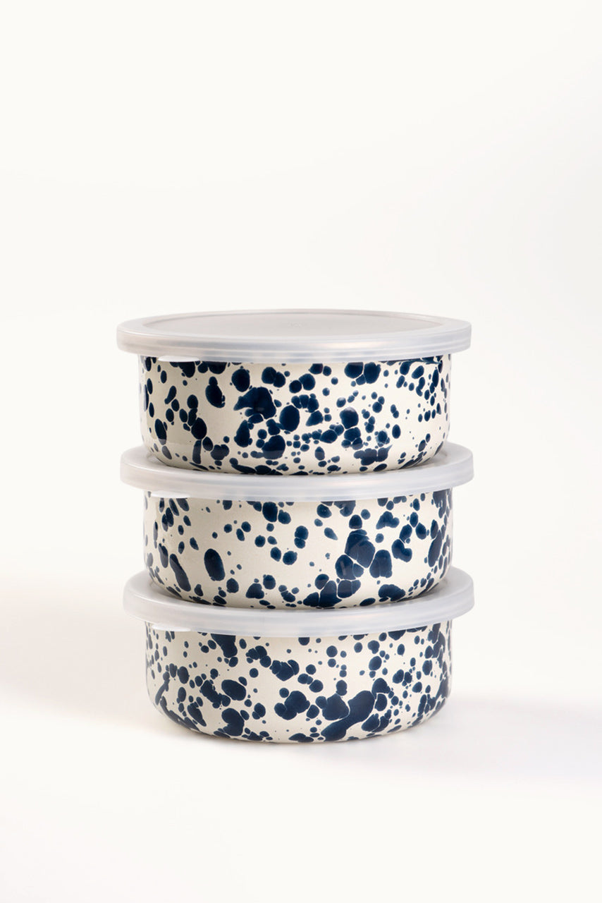 Emaille Dose Navy Splash von Crow Canyon