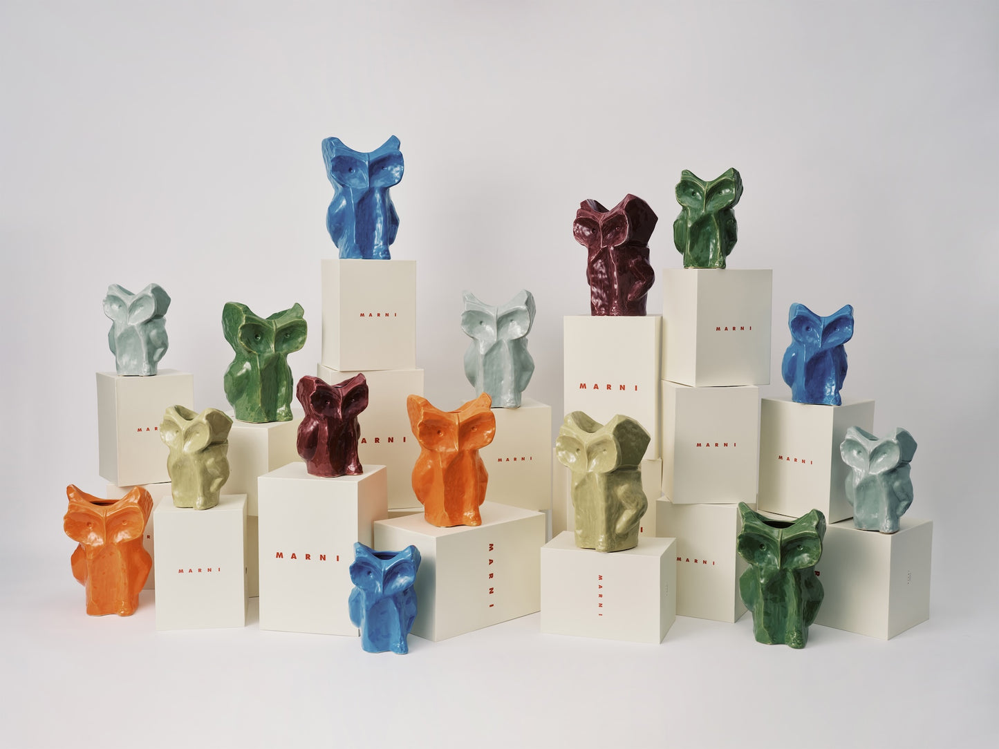 MARNI Vase Owl „After Midnight“ XS in Grün von SERAX
