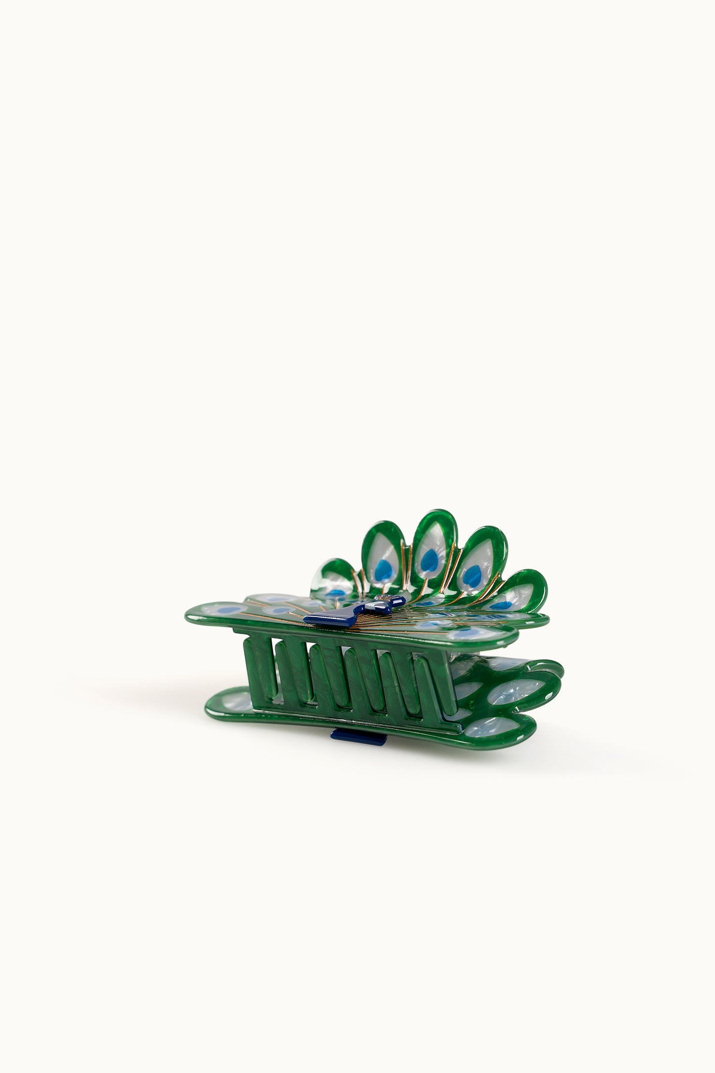 Haarklammer Pfau