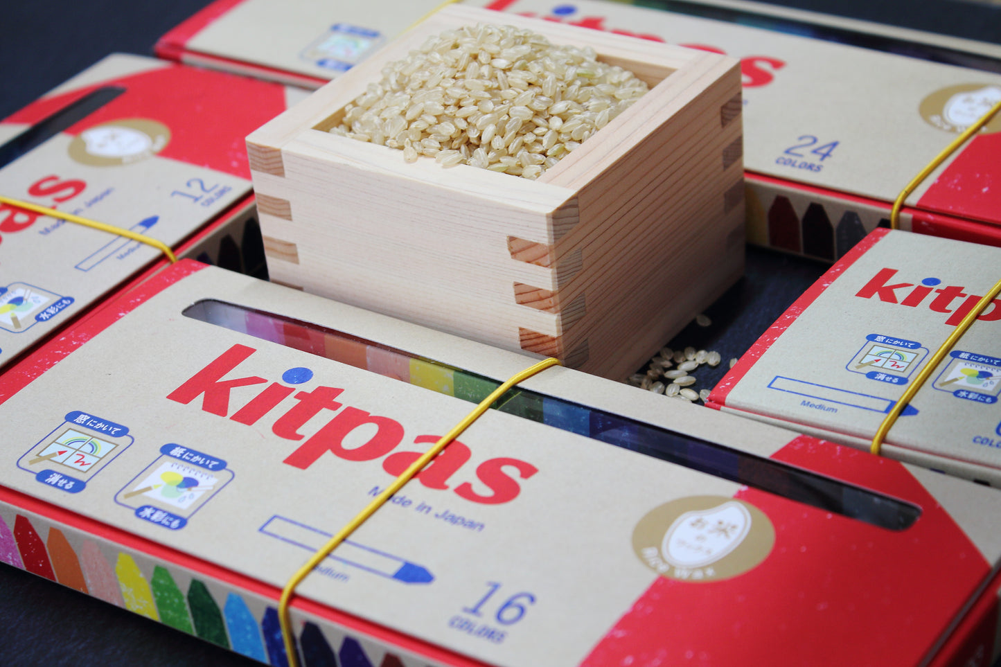 Kitpas Rice Bran Wax Art Crayons | 24er-Set Expert