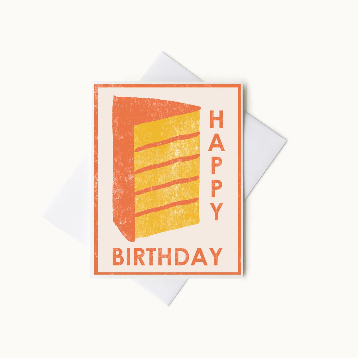 Klappkarte zum Geburtstag „Yellow Cake“ von Heartell Press