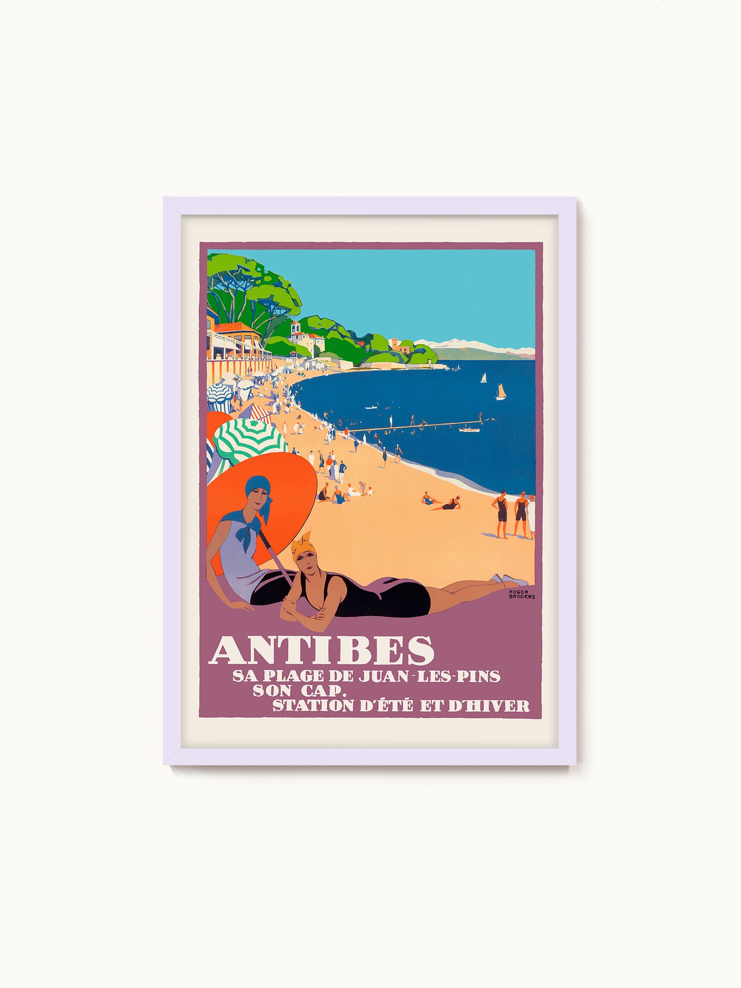 Kunstdruck Roger Broders | Antibes