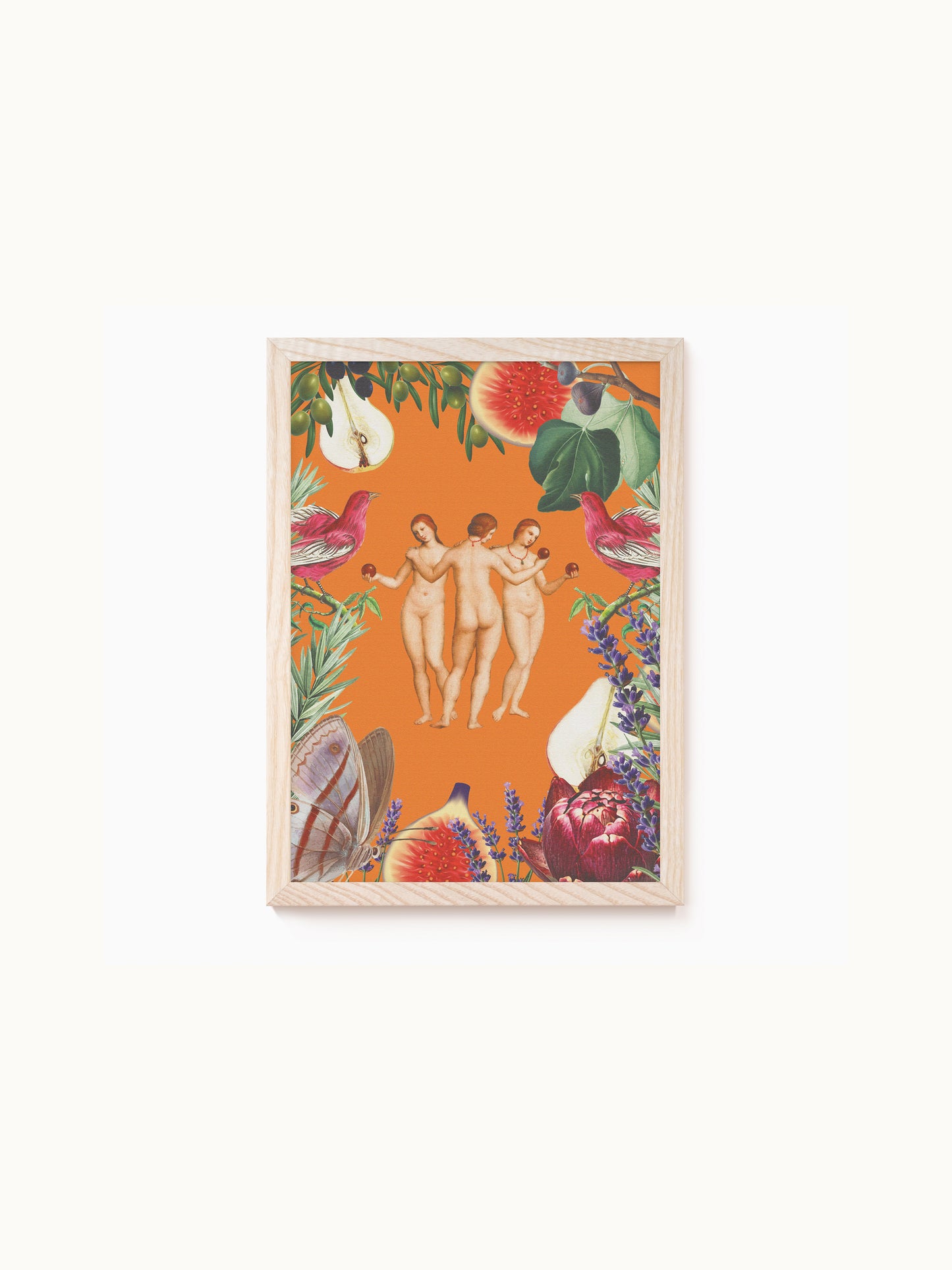 Kunstdruck | Drei Grazien Orange