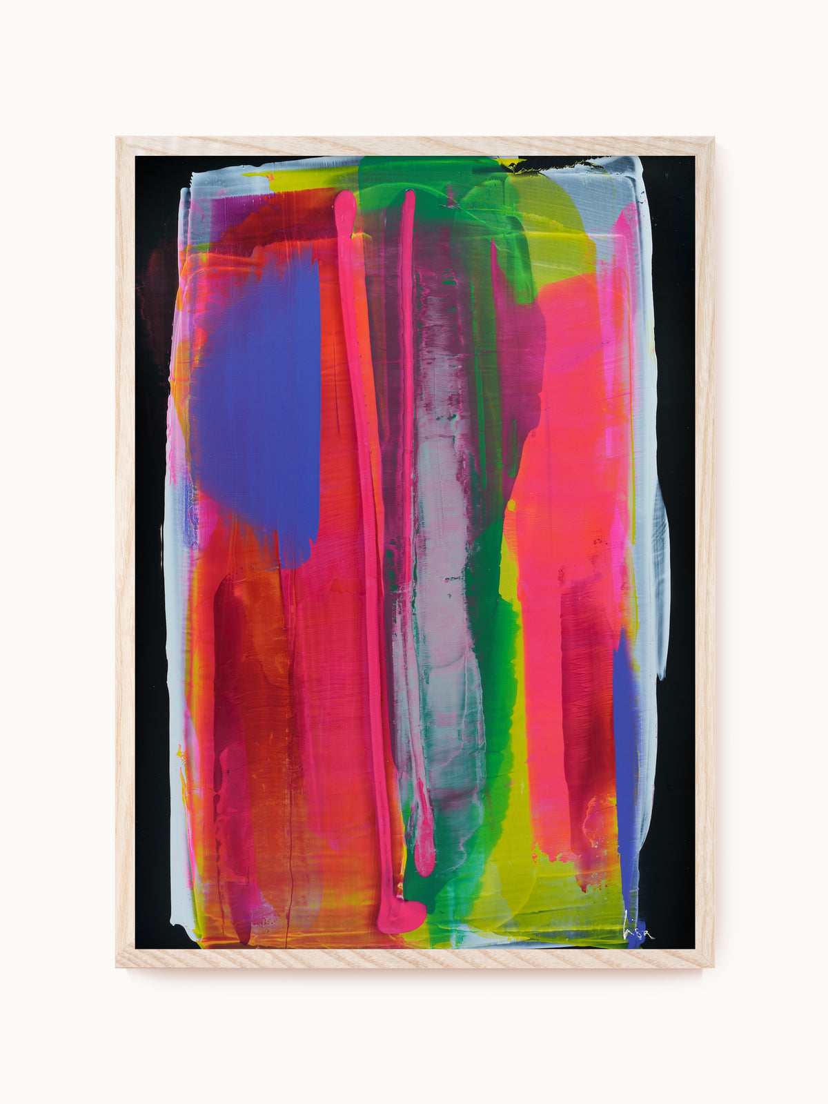 Kunstdruck: „Stripes Neon“ | Design by Lisa Geyer