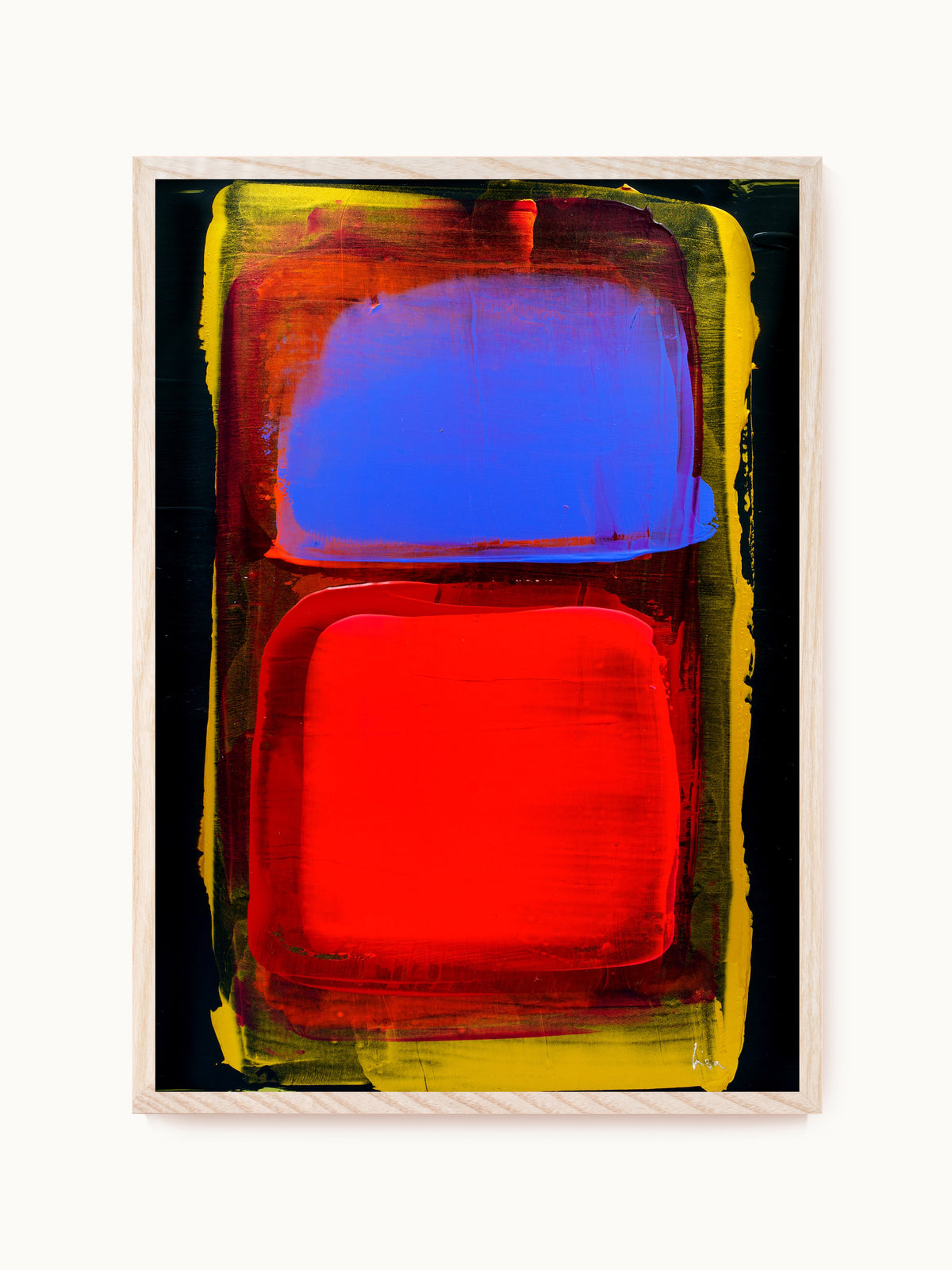 Kunstdruck „Rothko Hommage (Blau & Rot)“ | Design by Lisa Geyer