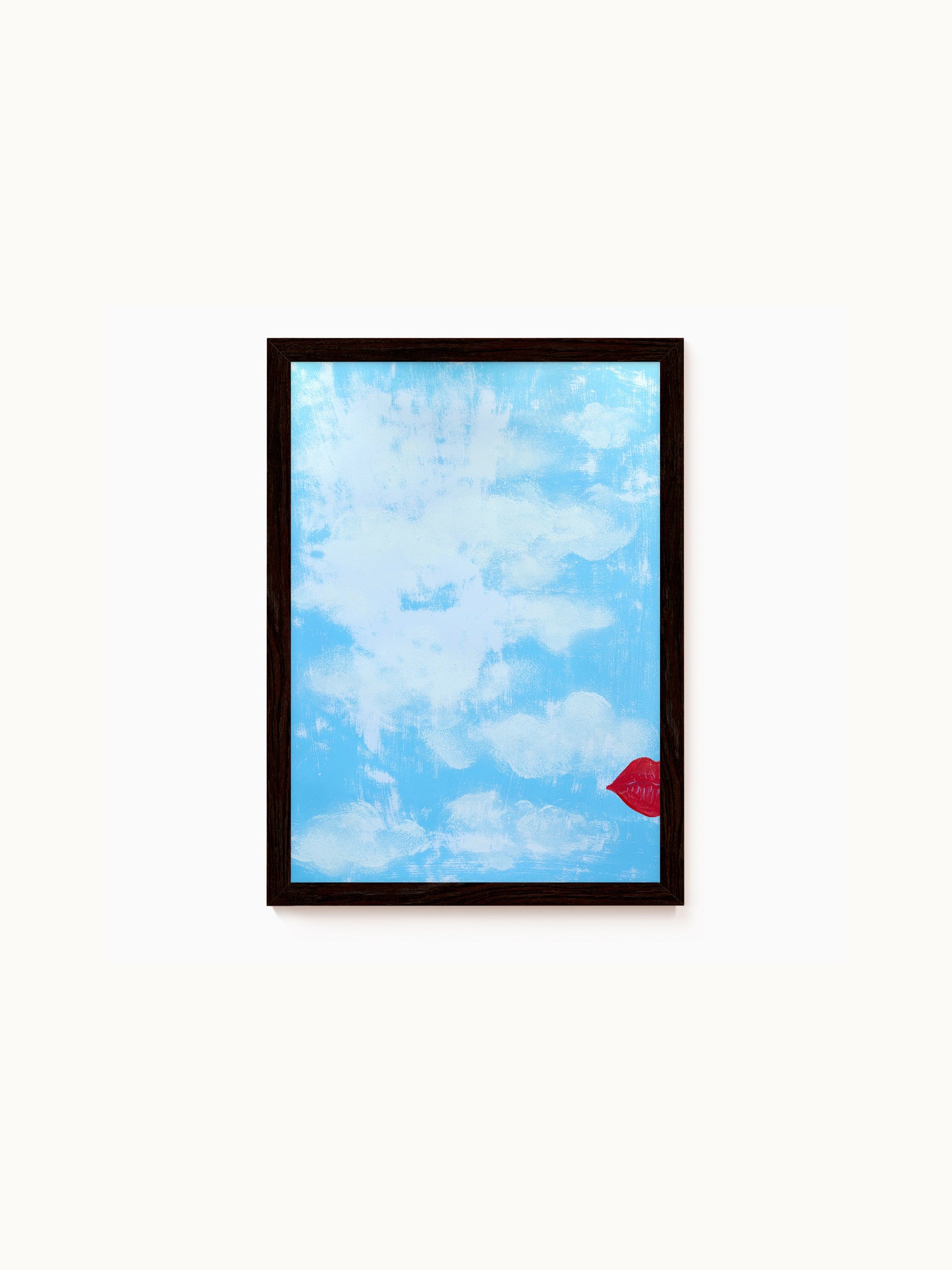 Kunstdruck „Kussmund im Wolkenhimmel“ | Design by Lisa Geyer