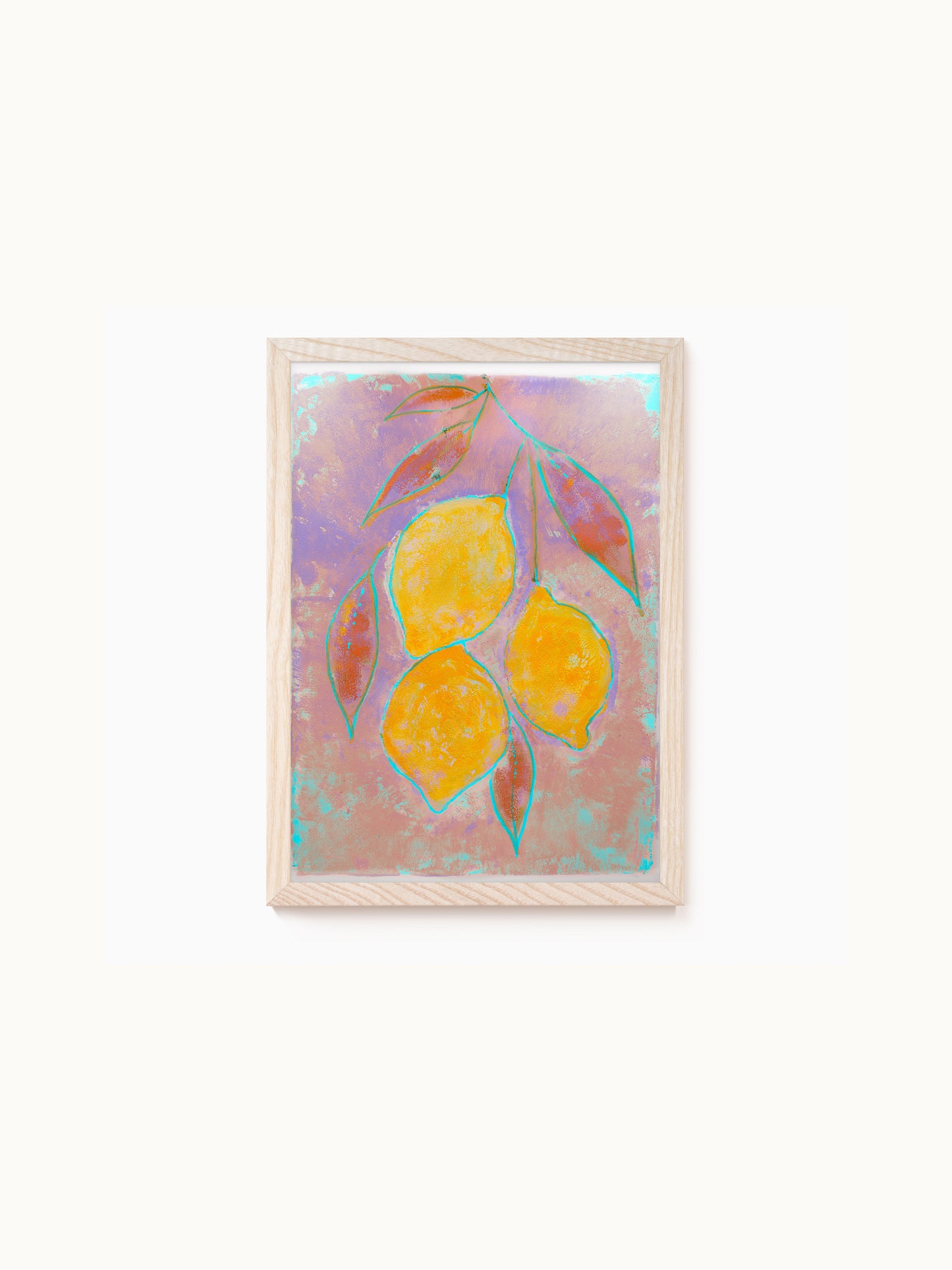 Kunstdruck „Zitronen auf Rosé“ | Design by Lisa Geyer