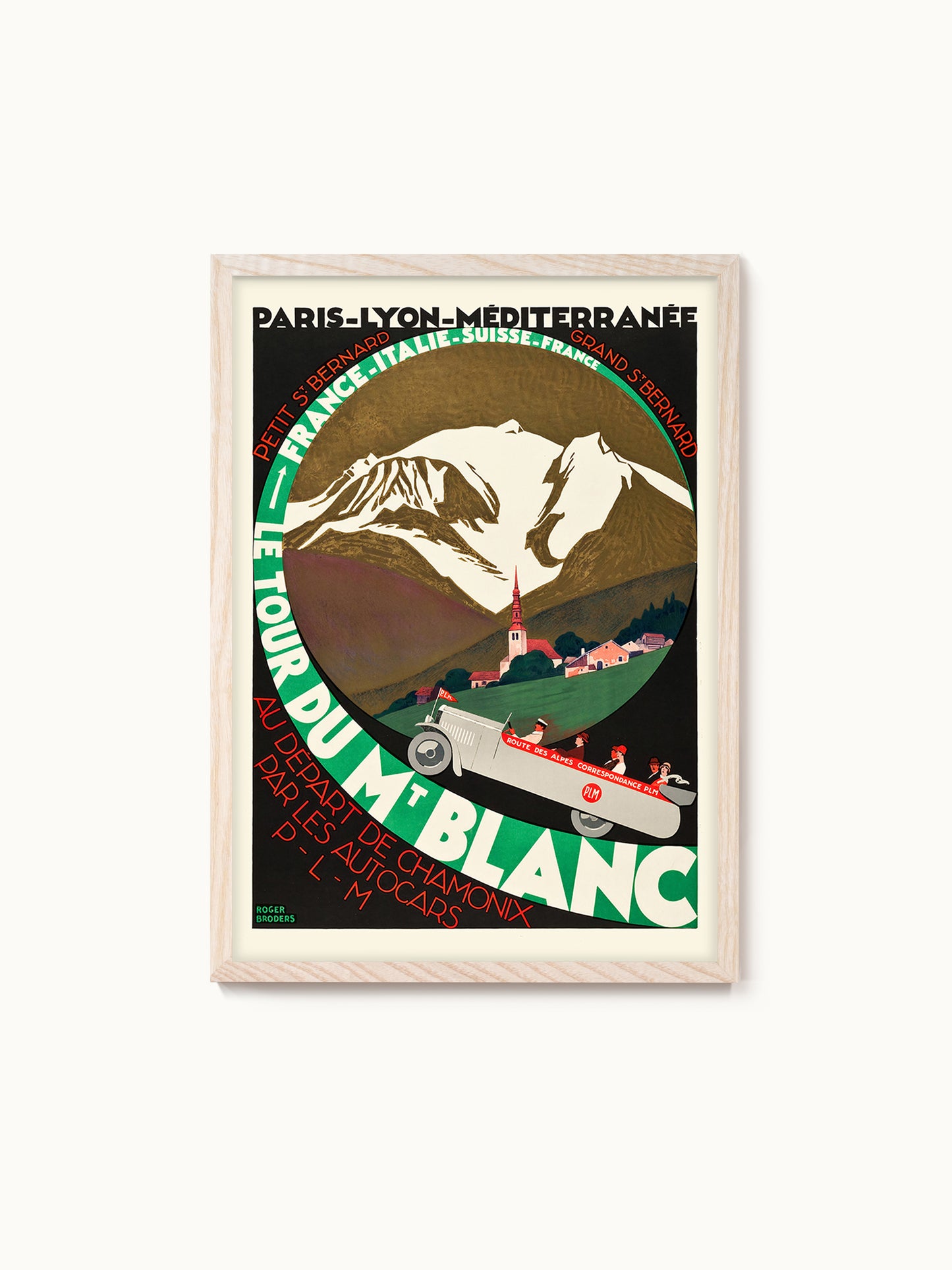 Kunstdruck Roger Broders | Le tour du Mont Blanc