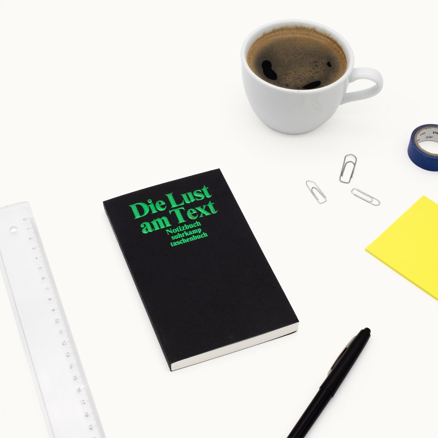 Notizbuch „Die Lust am Text“ | Blanko vom Suhrkamp Verlag