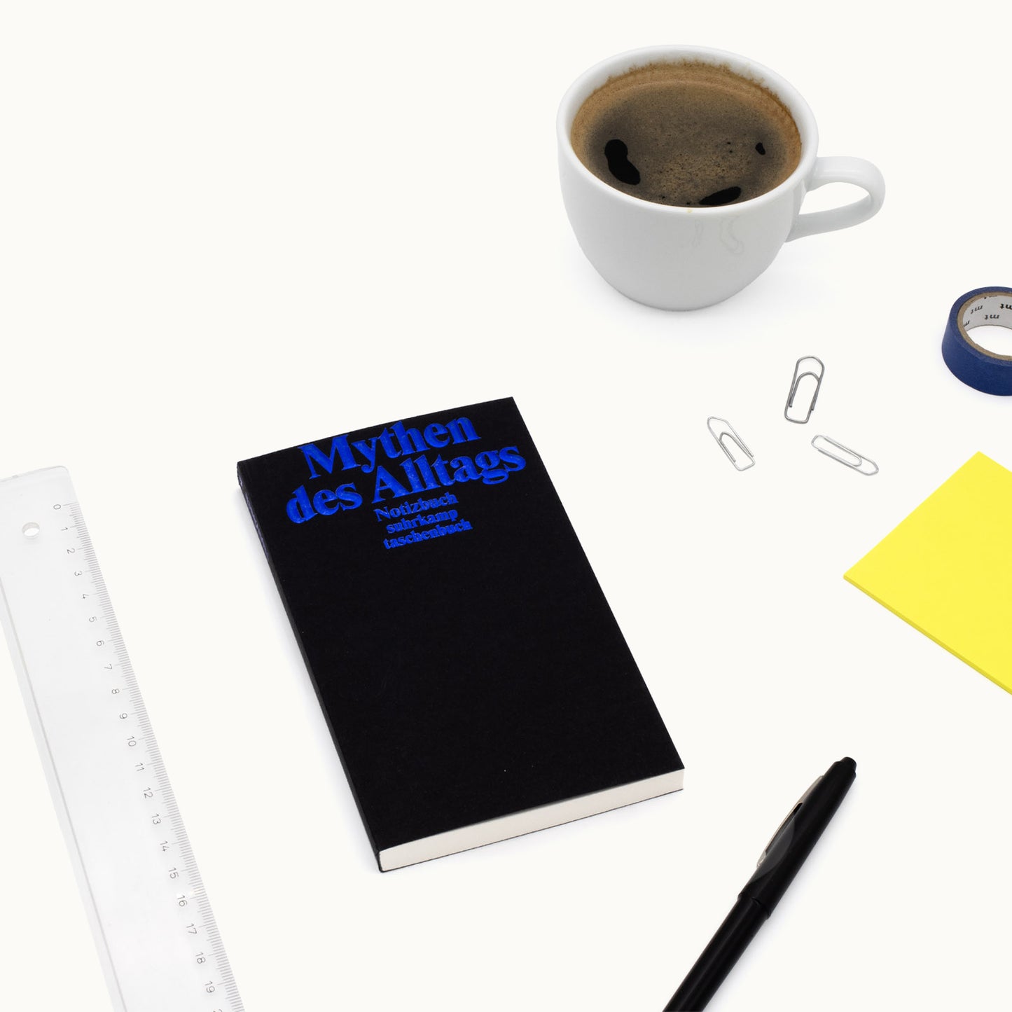 Notizbuch „Mythen des Alltags“ | Blanko vom Suhrkamp Verlag