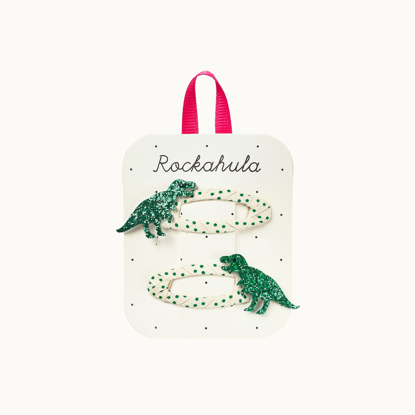 Haarspangen Spotty T-Rex Dino 2er-Set von Rockahula