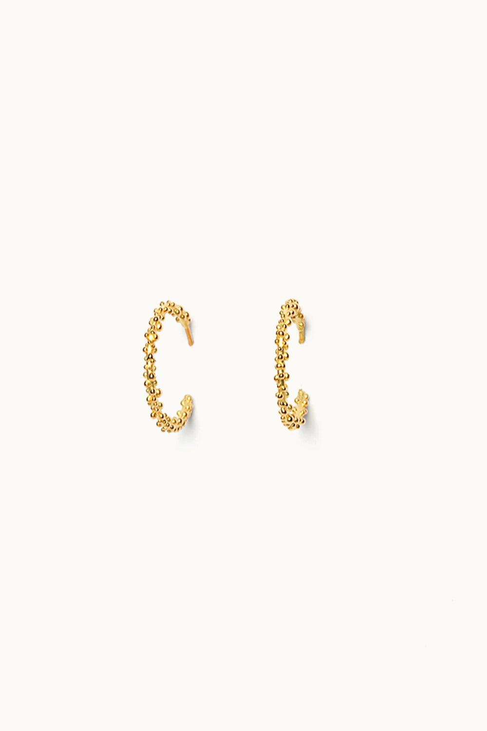 Creolen Champagner goldplattiert (S–L) | Sarah Cossham