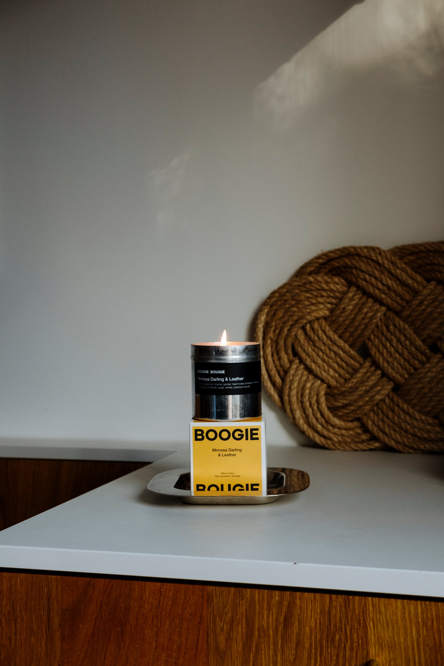 Duftkerze | Mimosa Darling & Leather von Boogie Bougie