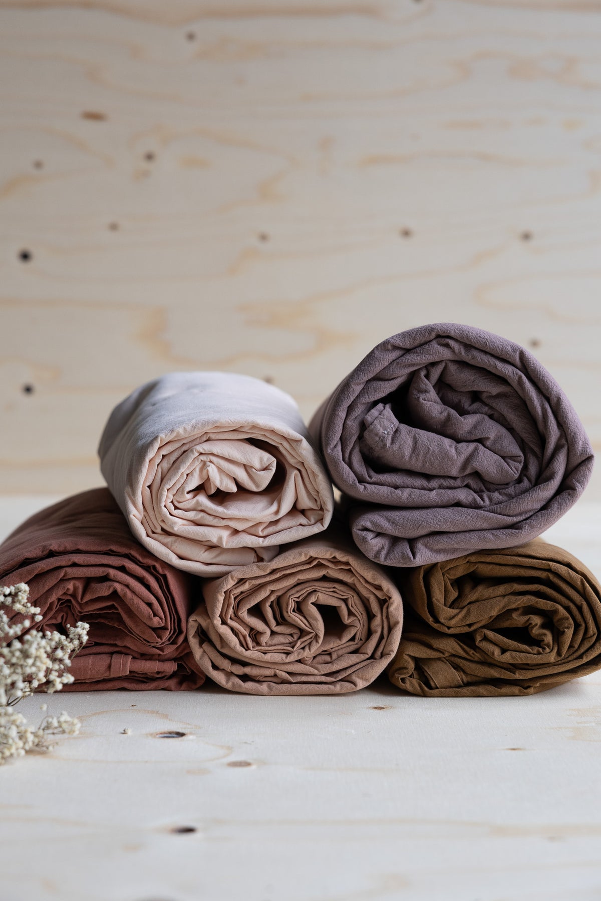 Bettlaken Crinkle 240x260 cm | Peach Pink von Smaland
