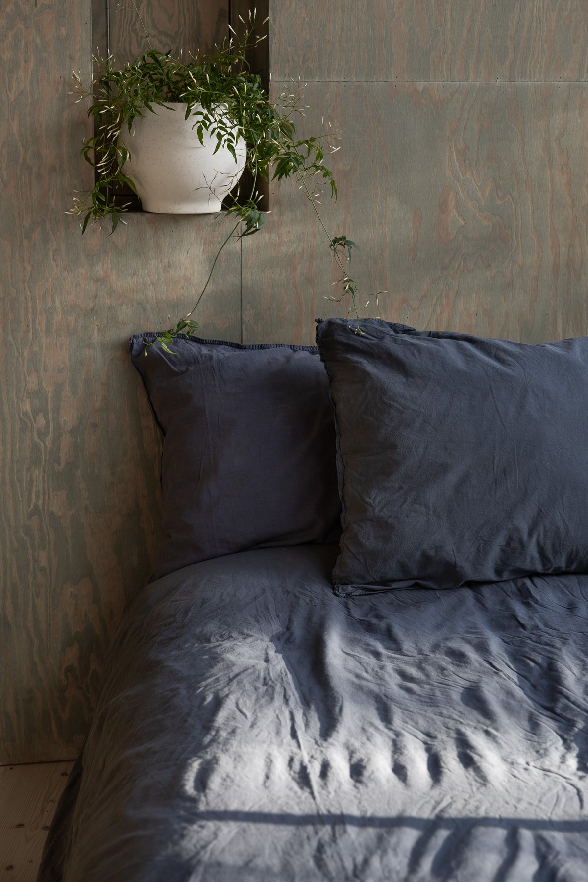 Kopfkissenbezug Crinkle 40x80 cm | Midnight von Smaland