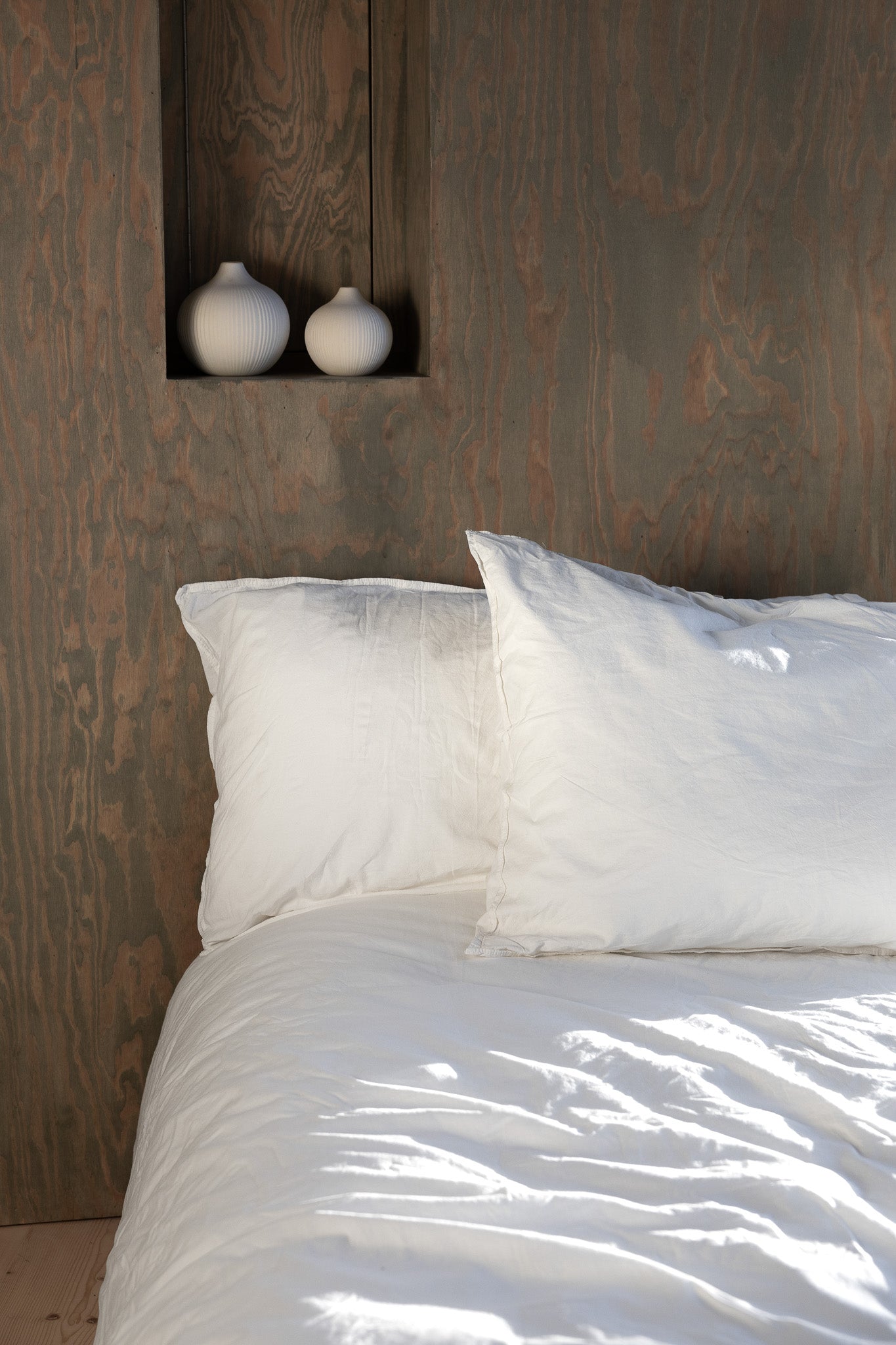 Bettwäsche-Set Crinkle (135x200 + 80x80 cm) | Off White von Smaland