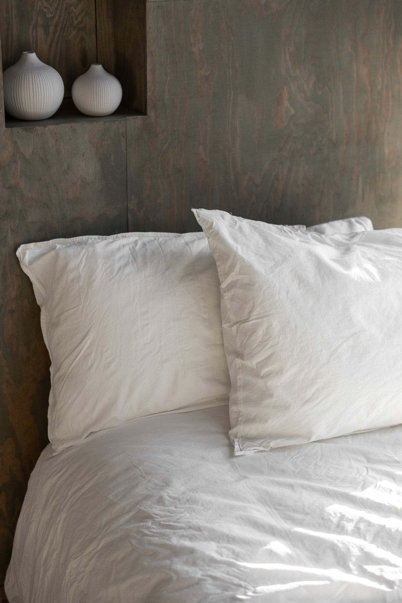 Kopfkissenbezug Crinkle 50x60 cm | Off White von Smaland