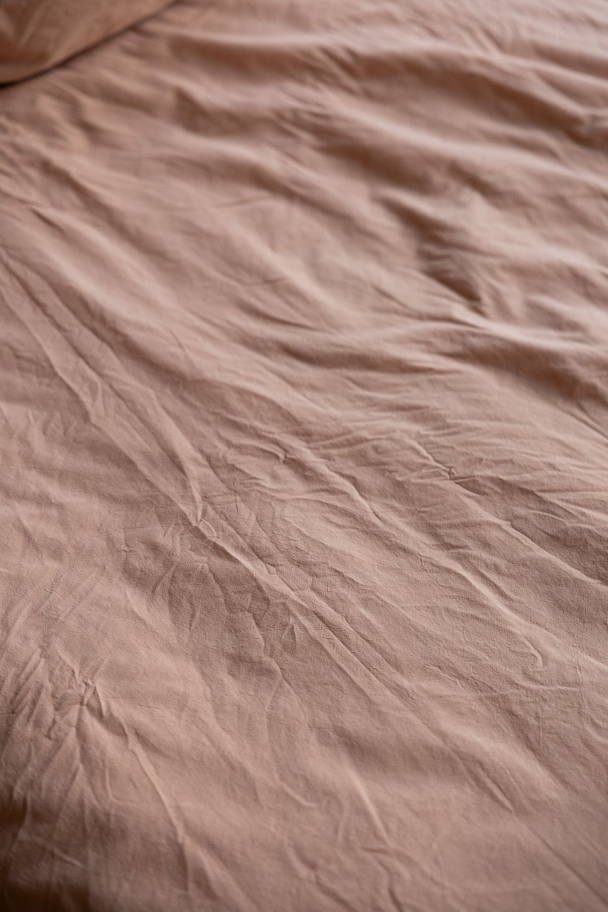 Kissenhülle Crinkle 80x80 cm | Peach Pink von Smaland
