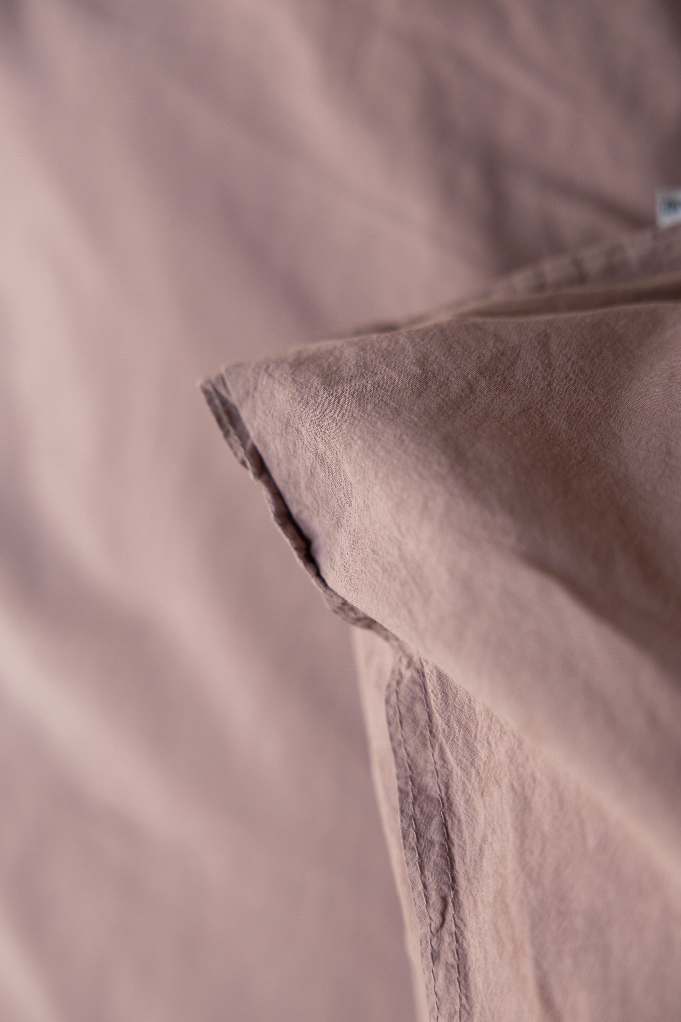 Kopfkissenbezug Crinkle 80x80 cm | Rose Taupe von Smaland