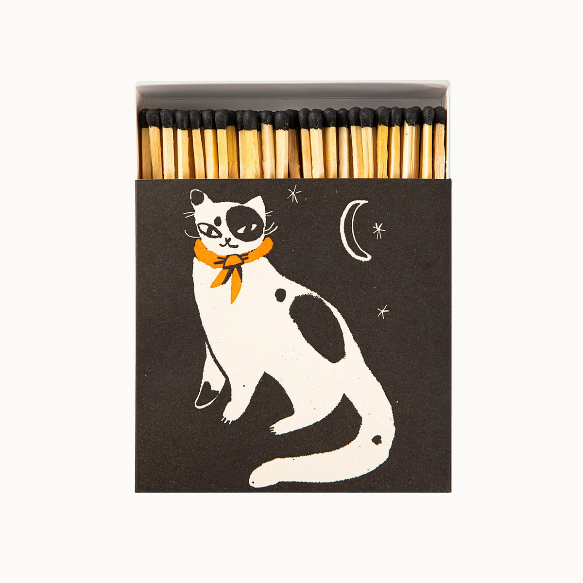 Lange Streichhölzer Black Spotted Kitten | Square Matchbox von Archivist Gallery