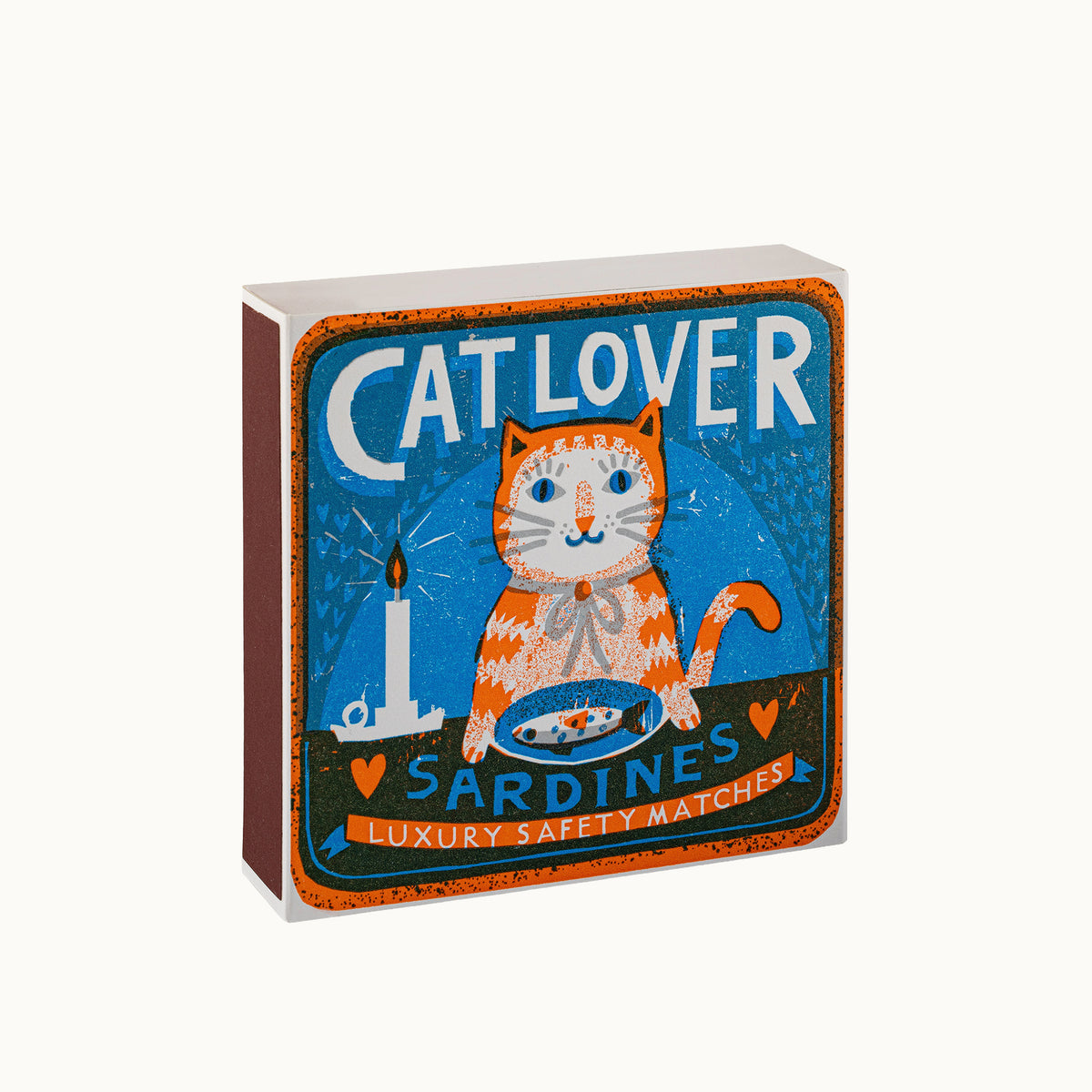 Lange Streichhölzer Cat Lover | Square Matchbox von Archivist Gallery