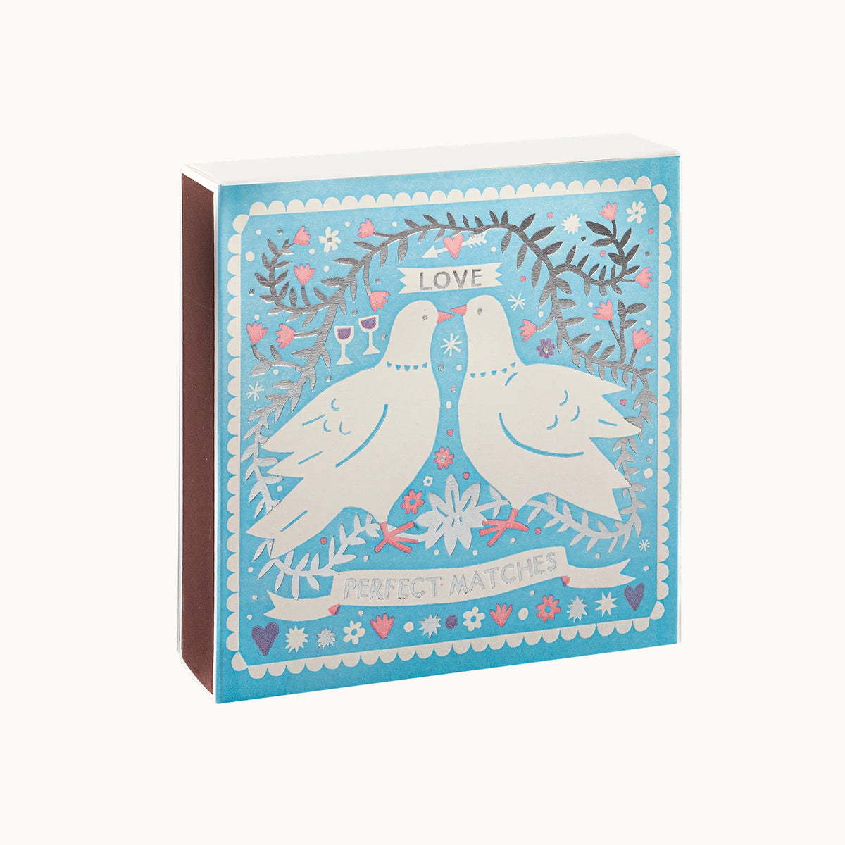 Lange Streichhölzer Dove | Square Matchbox von Archivist Gallery