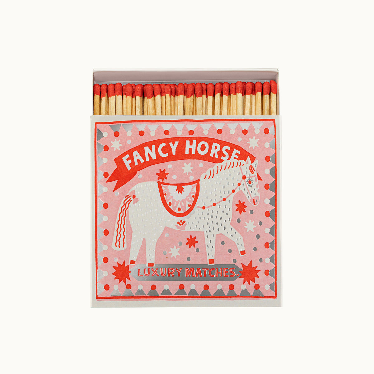 Lange Streichhölzer Fancy Horse | Square Matchbox von Archivist Gallery