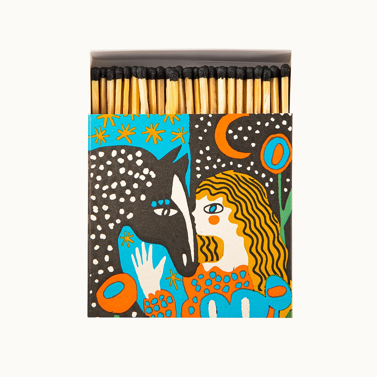 Lange Streichhölzer Heart Horse | Square Matchbox von Archivist Gallery