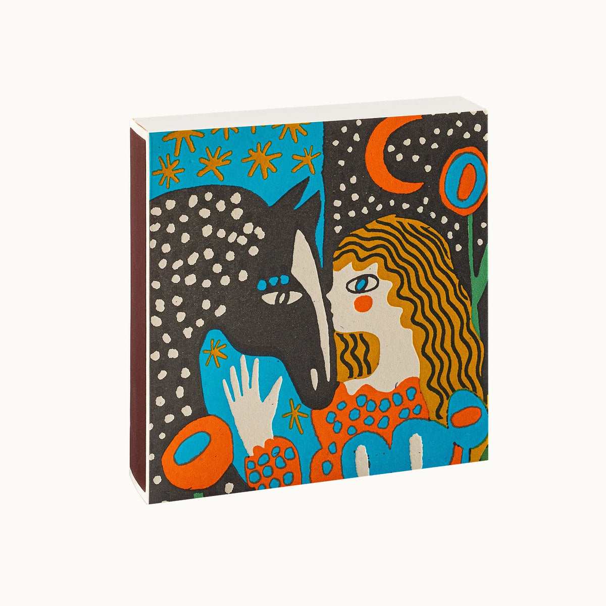 Lange Streichhölzer Heart Horse | Square Matchbox von Archivist Gallery
