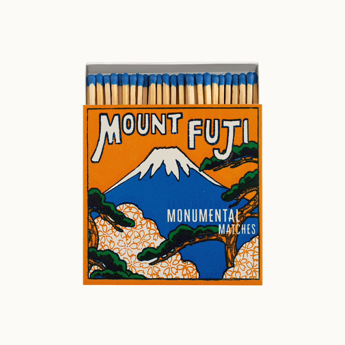 Lange Streichhölzer Mount Fuji | Square Matchbox von Archivist Gallery