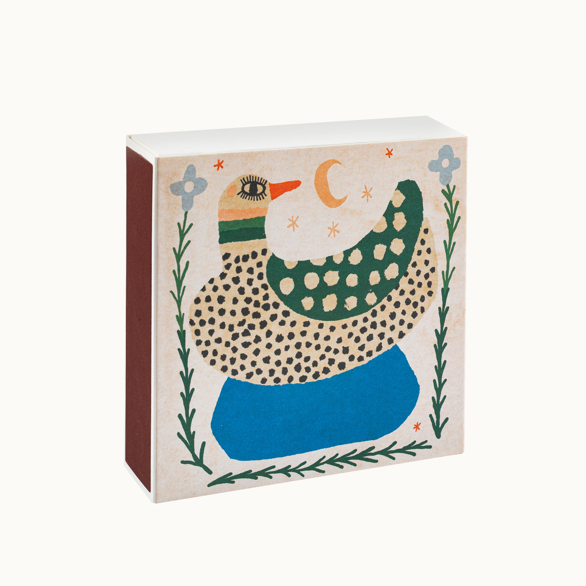 Lange Streichhölzer Spotted Duck | Square Matchbox von Archivist Gallery