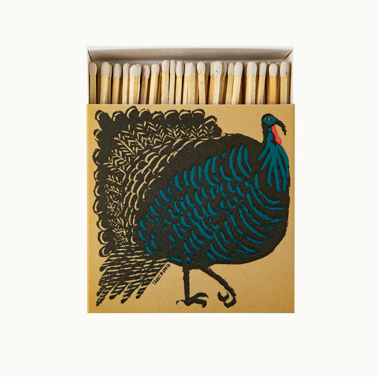 Lange Streichhölzer Turkey | Square Matchbox von Archivist Gallery