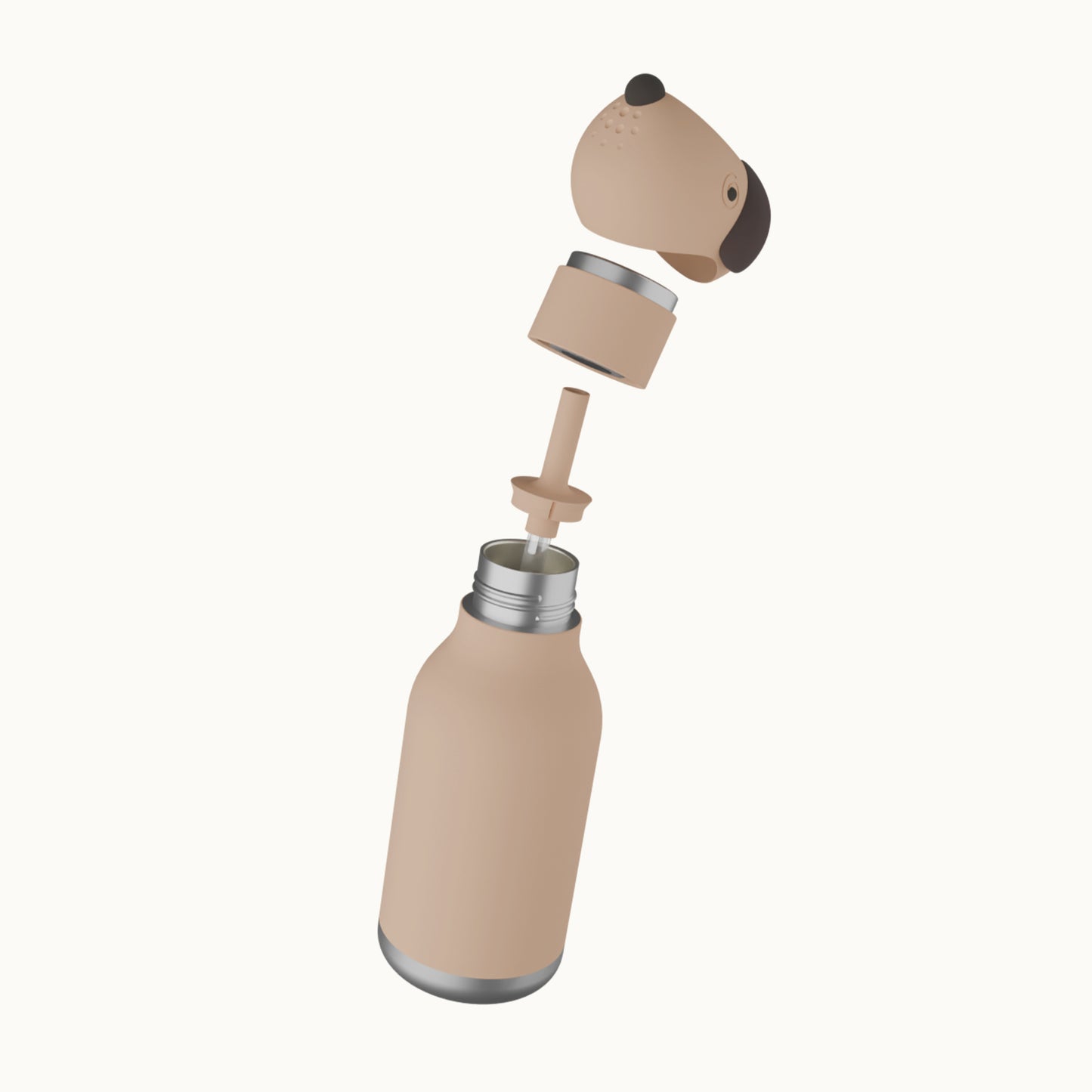 Bestie Trinkflasche 470ml | Hund "Pepper" von Asobu