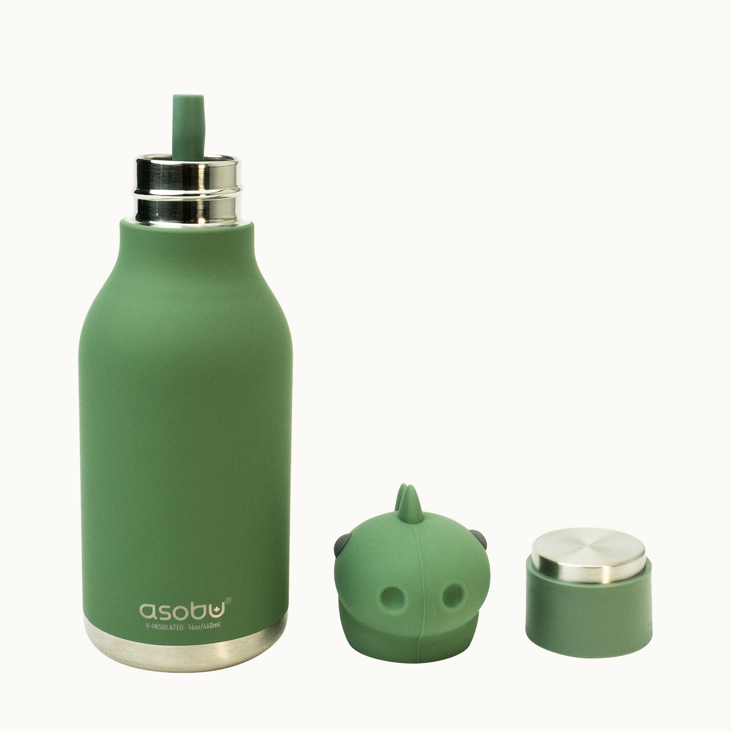 Bestie Trinkflasche 470ml | Dinosaurier "Cillian" von Asobu