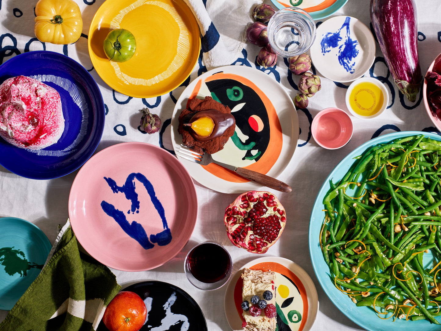 Tiefer Teller Blue Pepper | Ottolenghi Feast von Serax