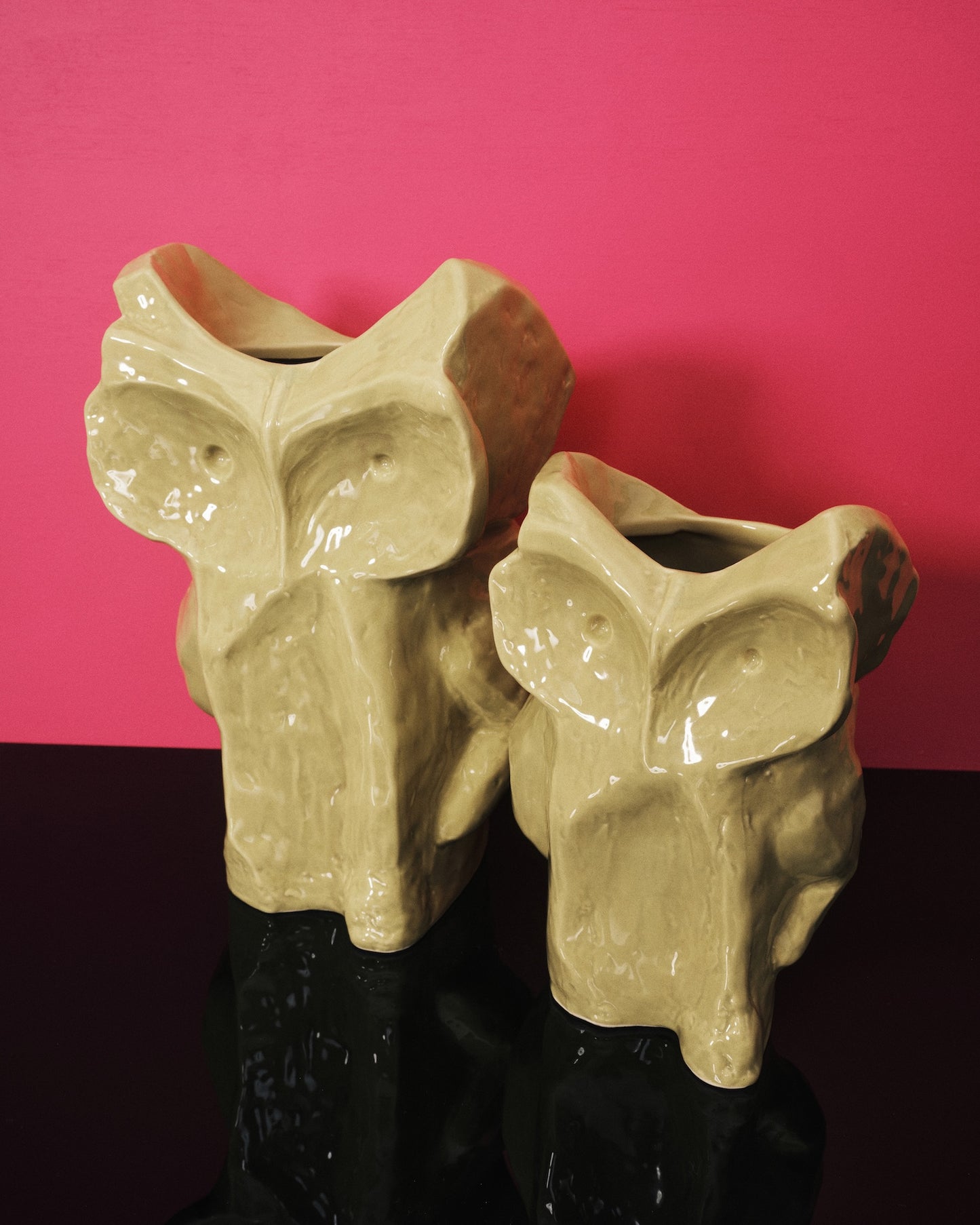 MARNI Vase Owl „After Midnight“ L in Gelb von SERAX