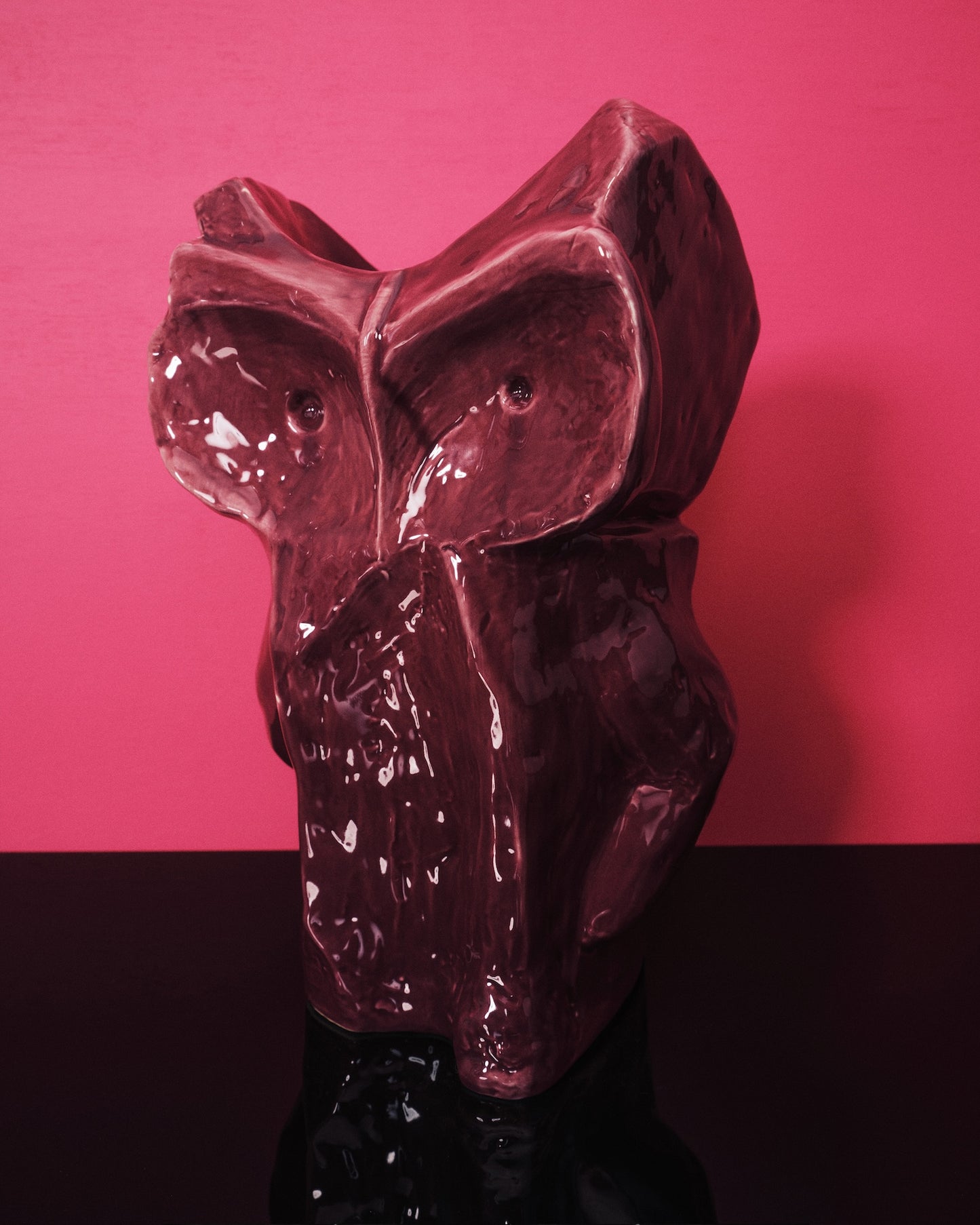 MARNI Vase Owl „After Midnight“ L in Aubergine von SERAX