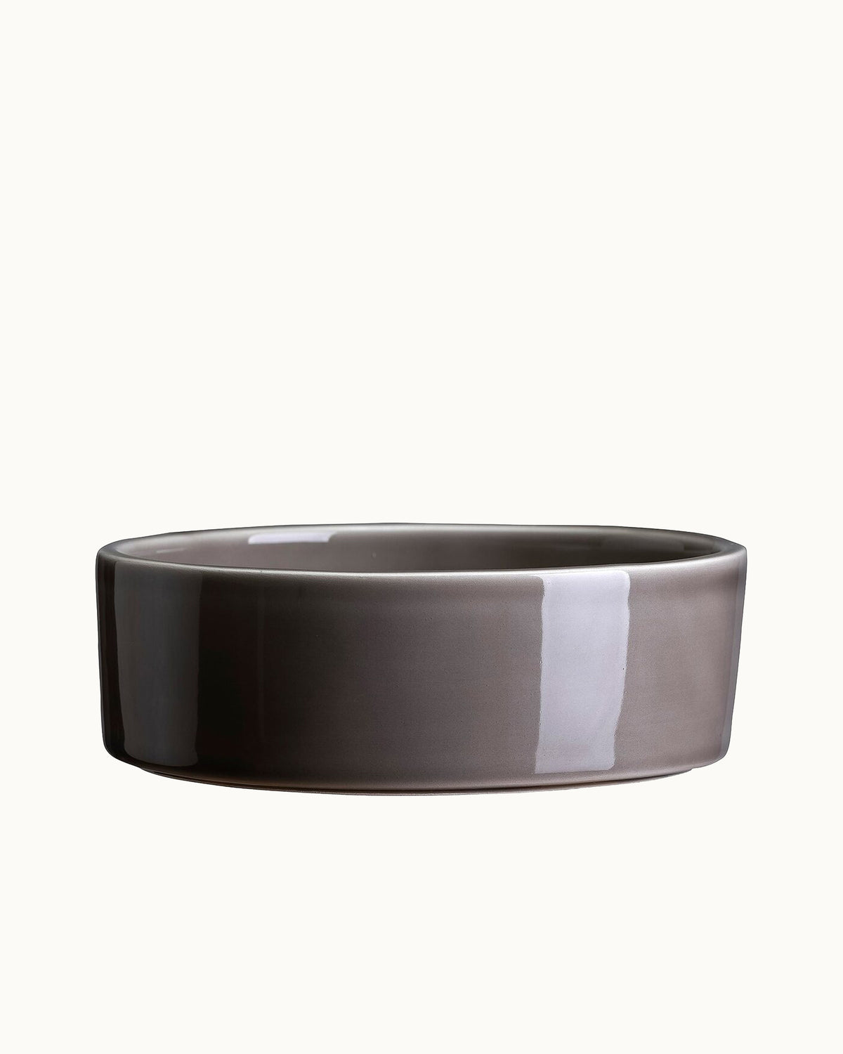 Ikebana Schale | Untersetzer 21 cm in Pearly Grey von Berg's Potter