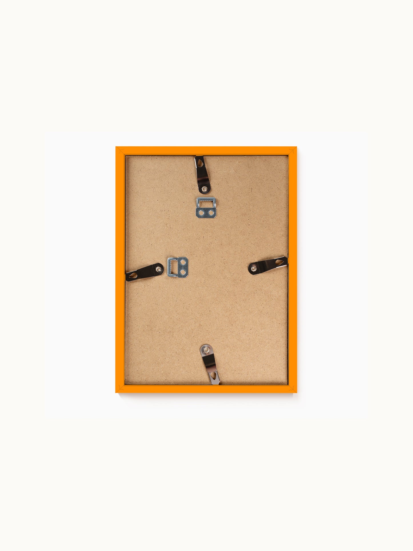 Bilderrahmen Orange mit Echtglas