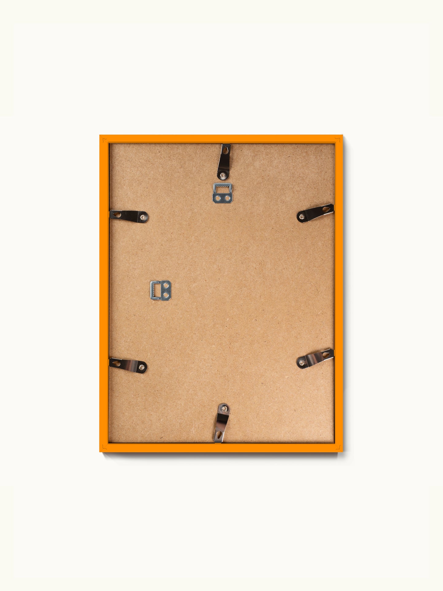 Bilderrahmen Orange mit Echtglas