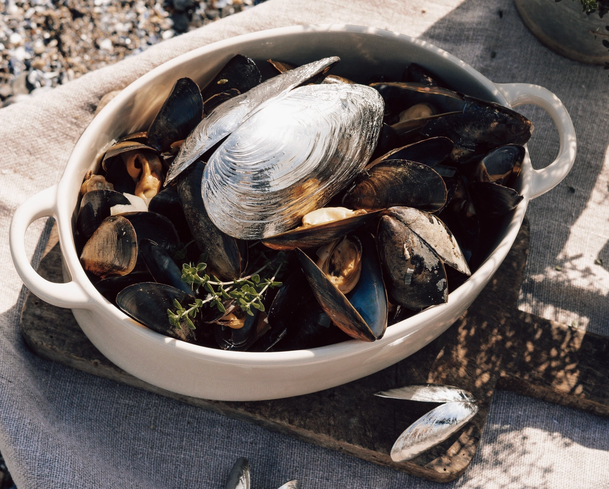 Muschelbesteck 2er-Set | Handgefertigtes Zinn von Anovi
