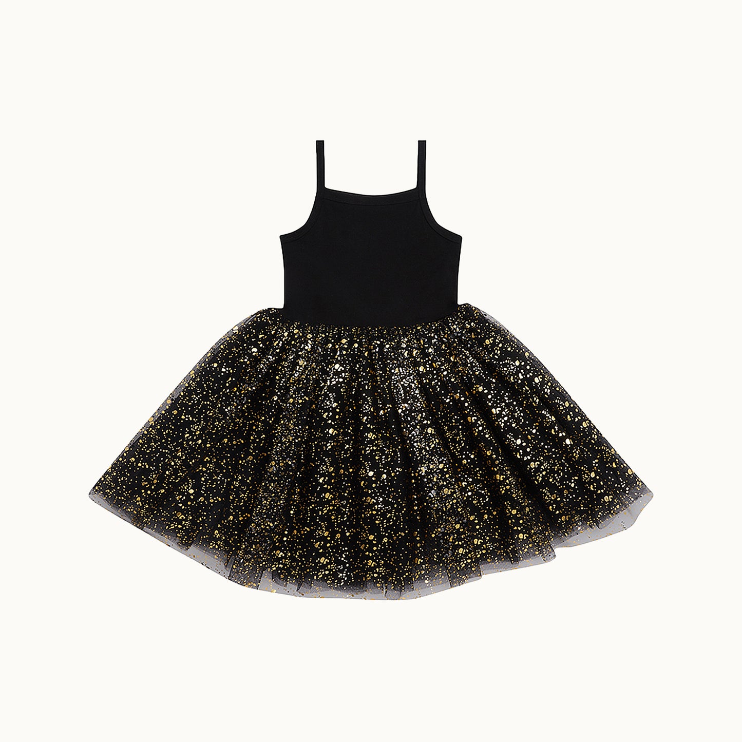 Kleid mit Tüll und Glitzer „Black“ 4-6 Jahre von Bob & Blossom