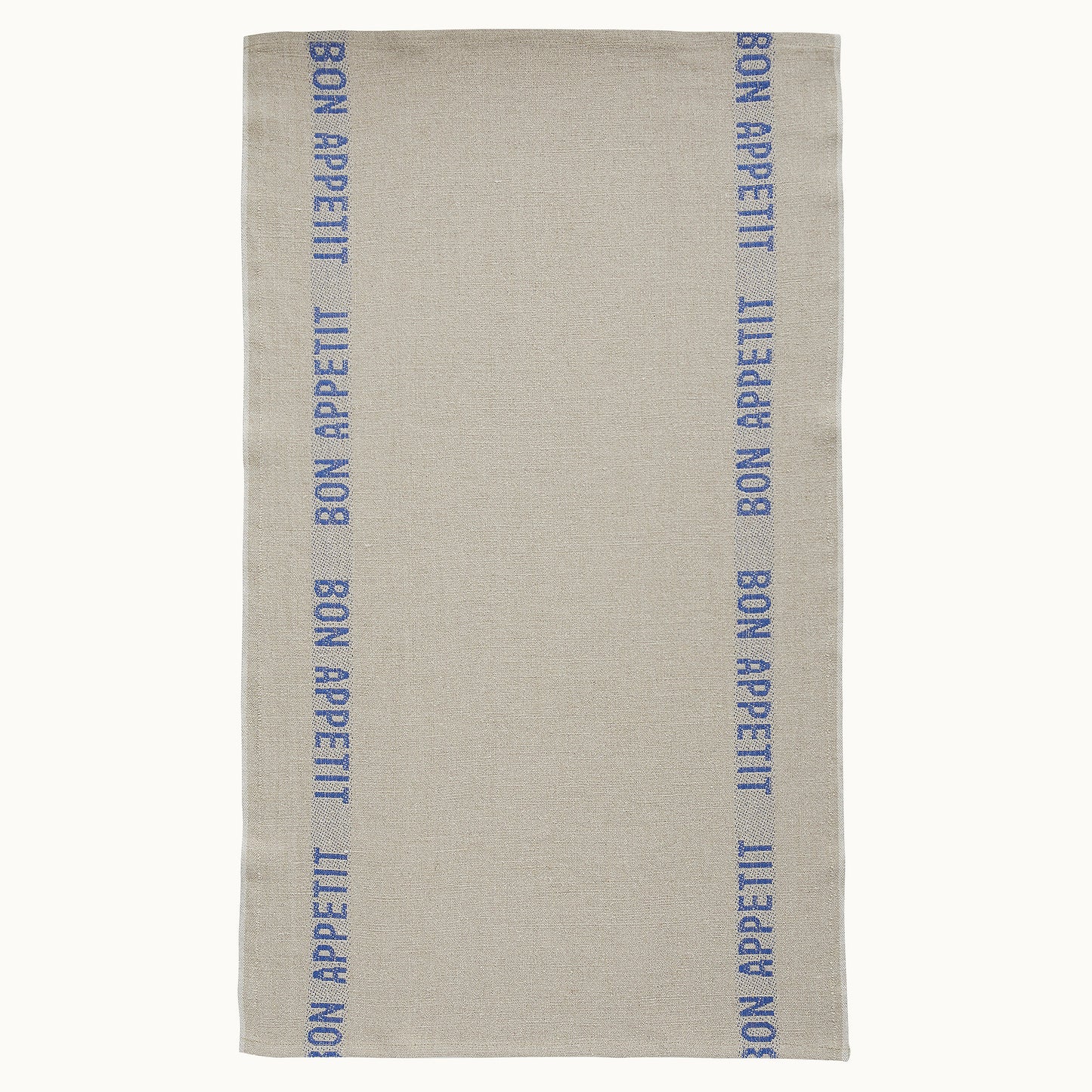 Geschirrtuch Bon Appétit | Natur-Blau von Charvet Editions