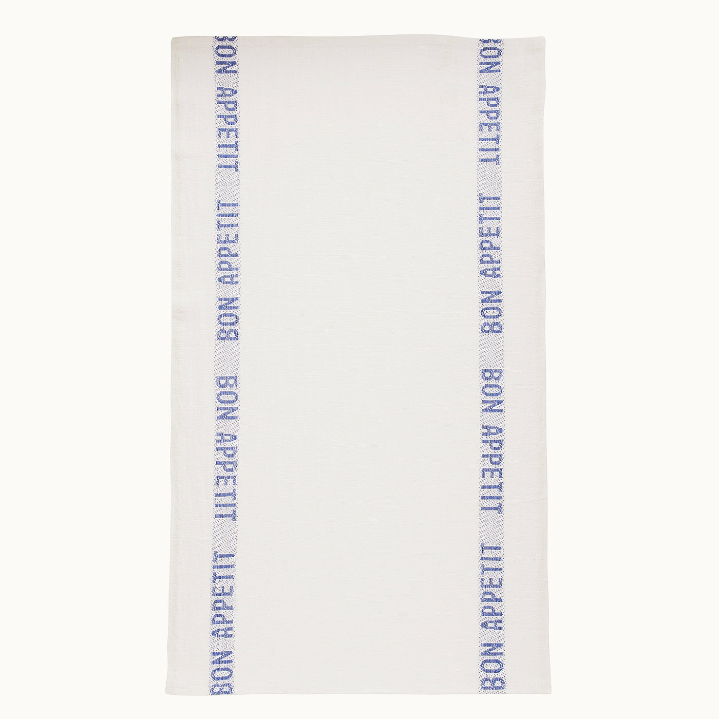 Geschirrtuch Bon Appétit | Weiß-Blau von Charvet Editions