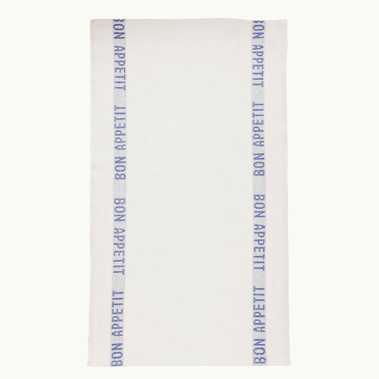 Geschirrtuch Bon Appétit | Weiß-Blau von Charvet Editions